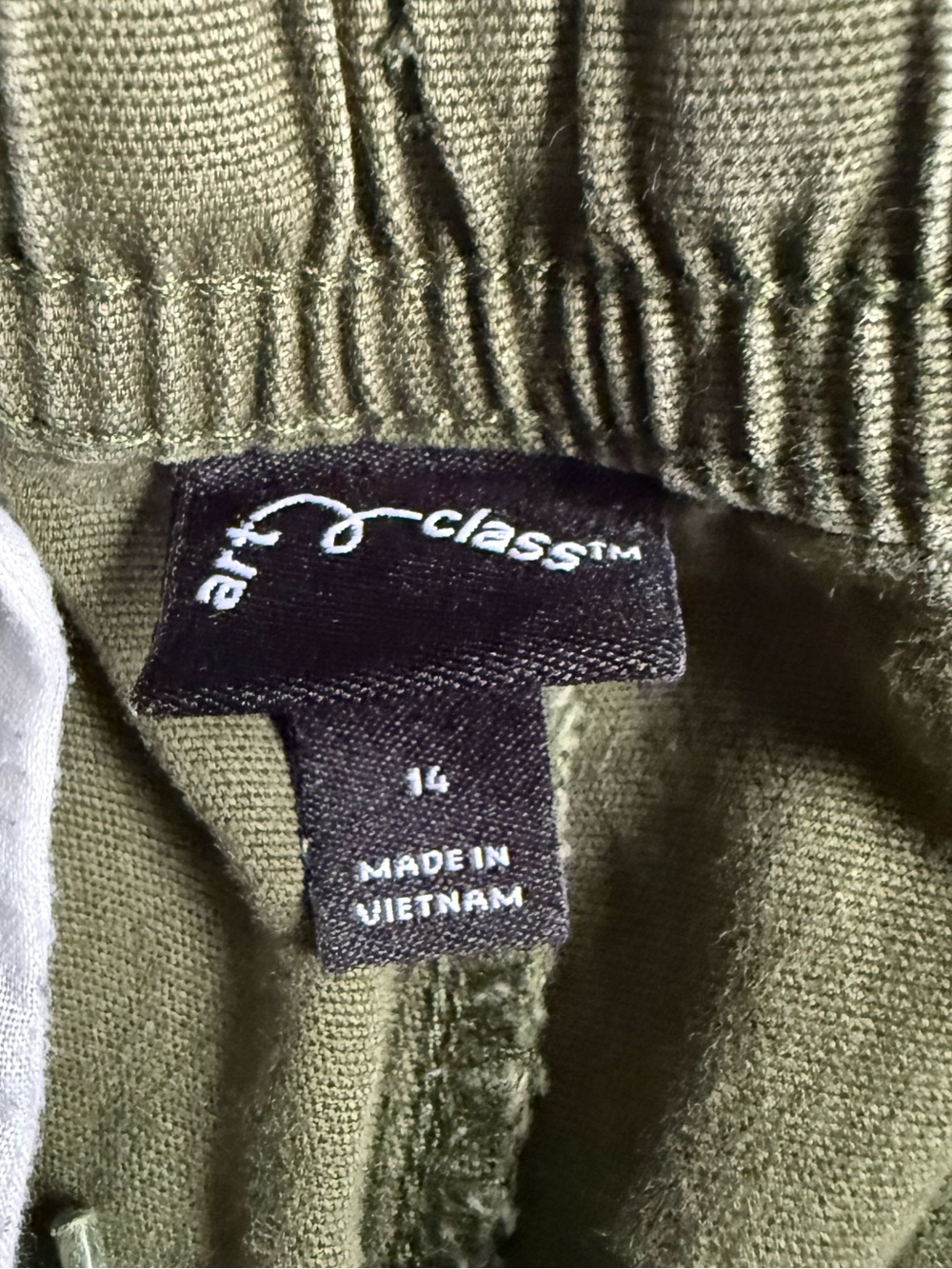 art class Kids Cargo Shorts - Olive Green and Black Joggers - Picture 6 of 7